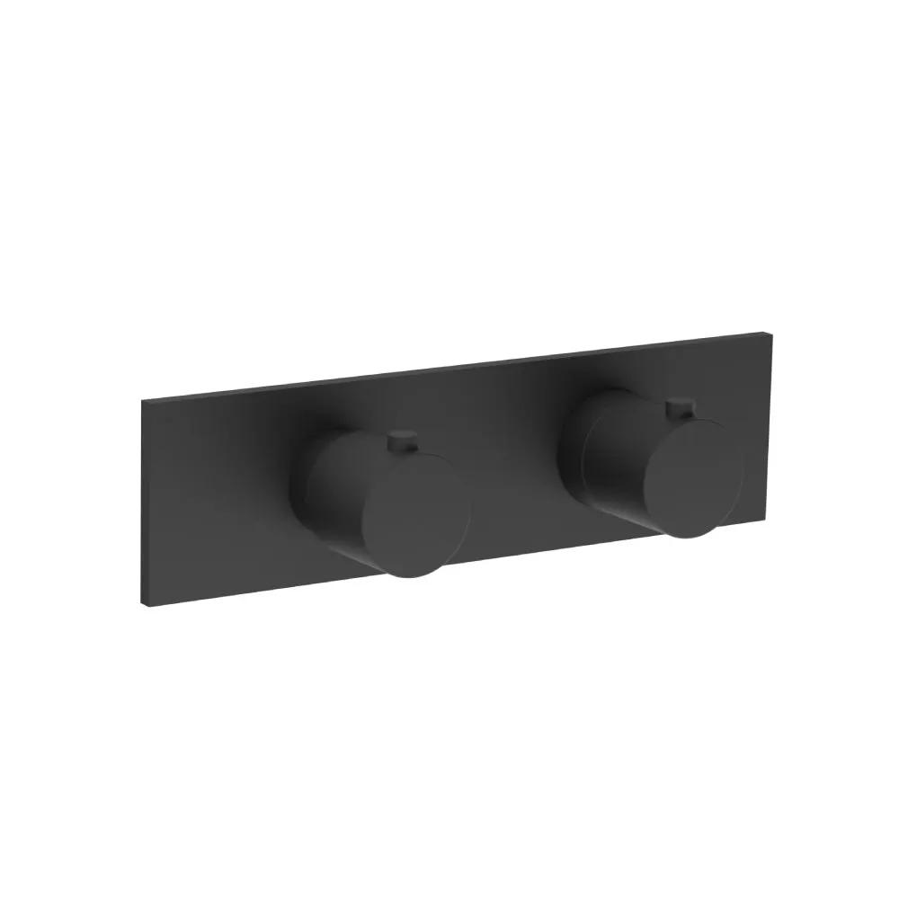 Flusso Serie 100 3/4" Horizontal Thermostatic Shower Valve and Trim - 2 Output by Flusso