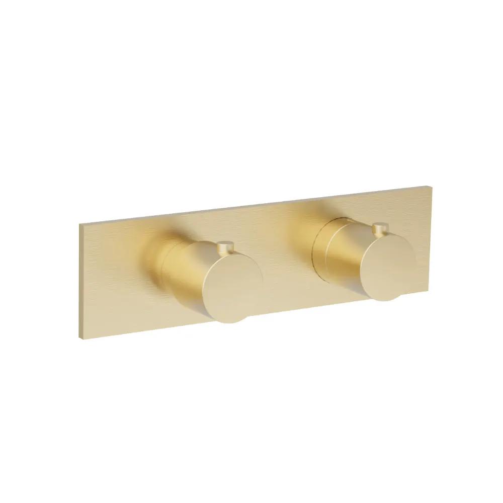Flusso Serie 100 3/4" Horizontal Thermostatic Shower Valve and Trim - 1 Ouptut by Flusso