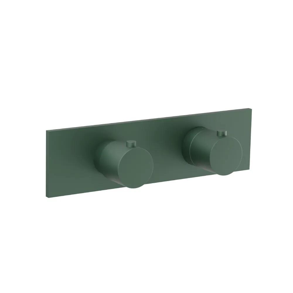 Flusso Serie 100 3/4" Horizontal Thermostatic Shower Valve and Trim - 3 Output by Flusso