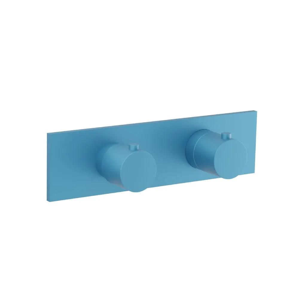 Flusso Serie 100 3/4" Horizontal Thermostatic Shower Valve and Trim - 3 Output by Flusso