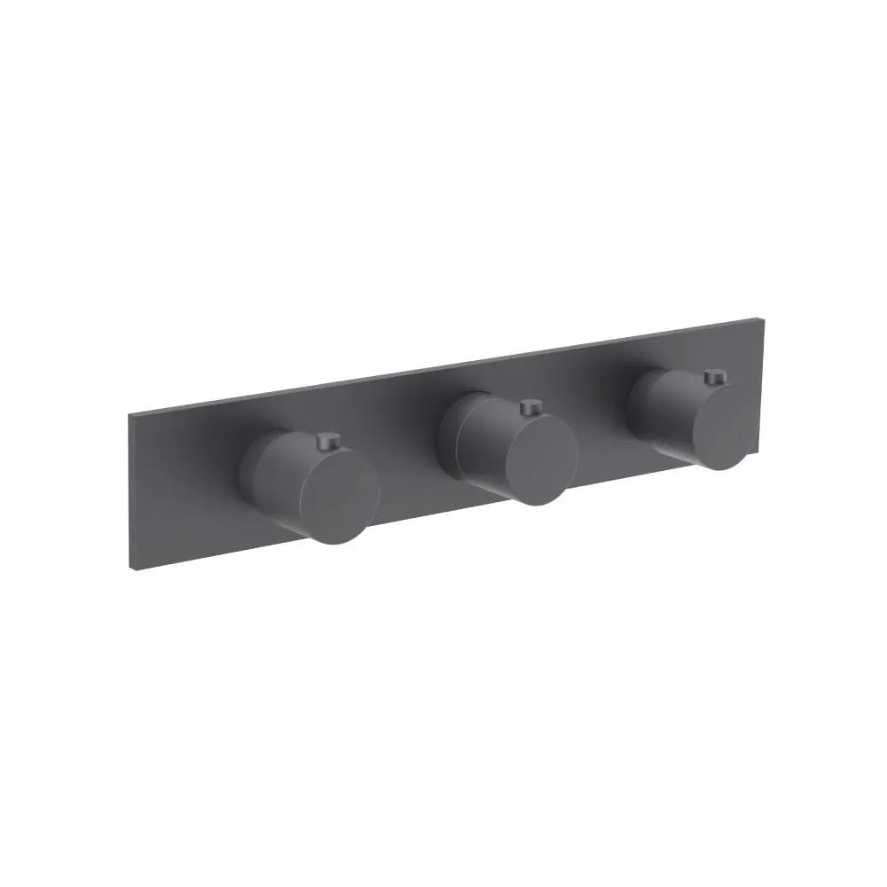 Flusso Serie 100 3/4" Horizontal Thermostatic Valve with 2 Volume Controls and Trim by Flusso