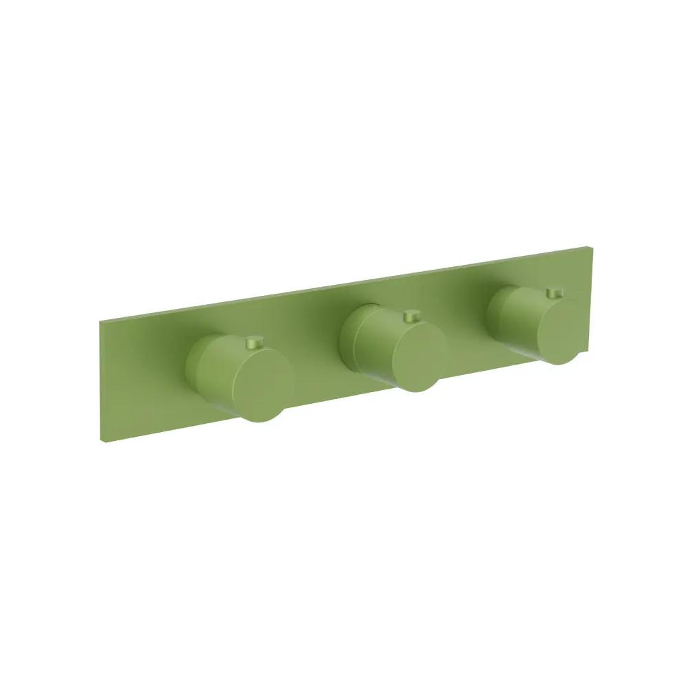 Flusso Serie 100 Trim for Horizontal Thermostatic Valve with 2 Volume Controls by Flusso