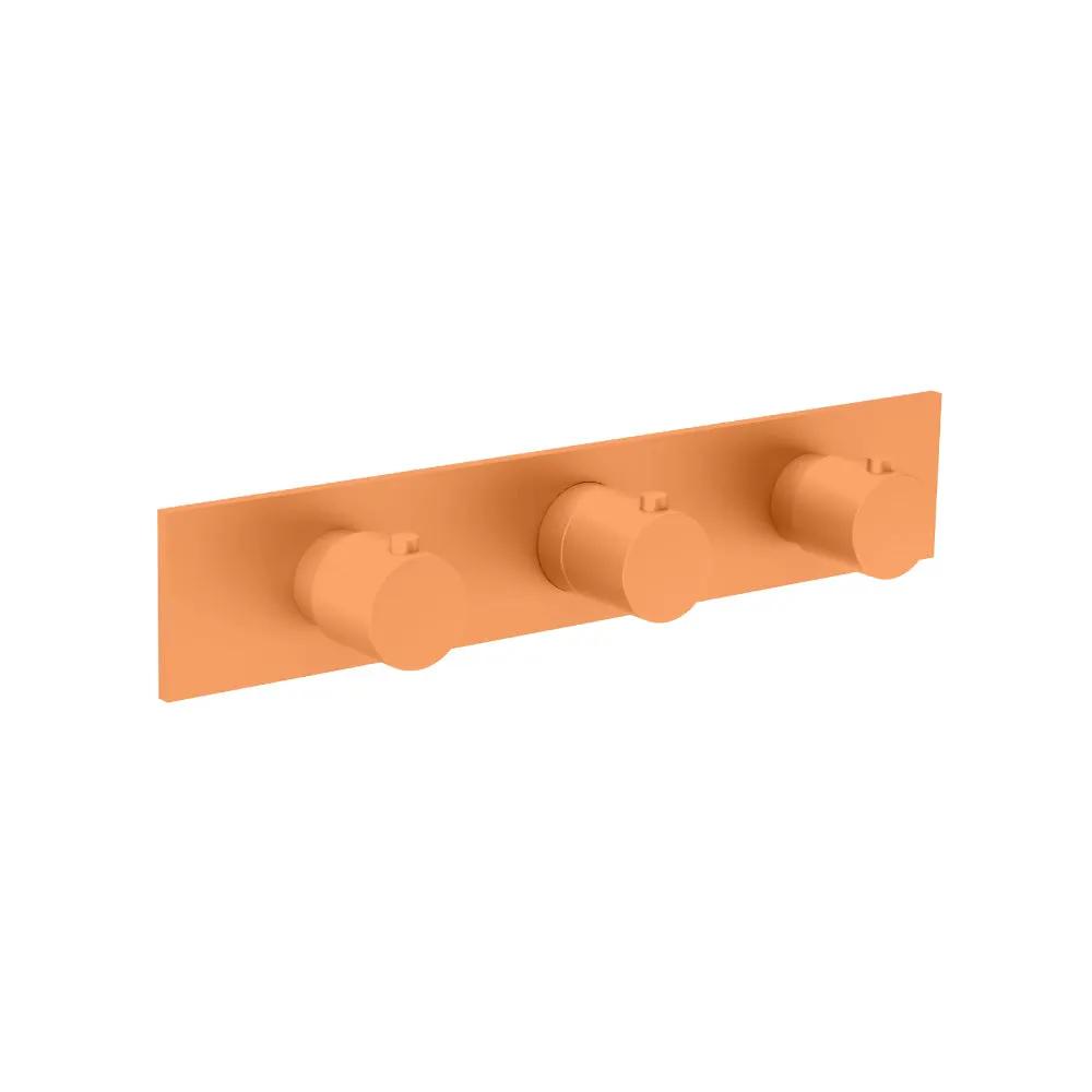 Flusso Serie 100 Trim for Horizontal Thermostatic Valve with 2 Volume Controls by Flusso