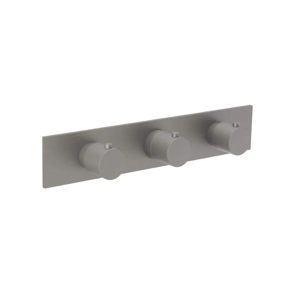 Flusso Serie 100 Trim for Horizontal Thermostatic Valve with 2 Volume Controls by Flusso