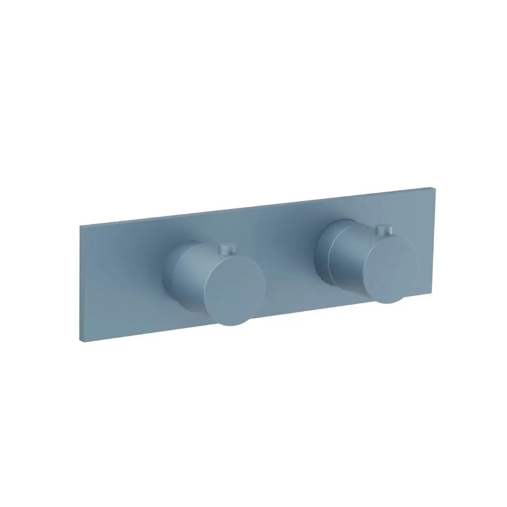 Flusso Serie 100 3/4" Horizontal Thermostatic Shower Valve and Trim - 2 Output by Flusso