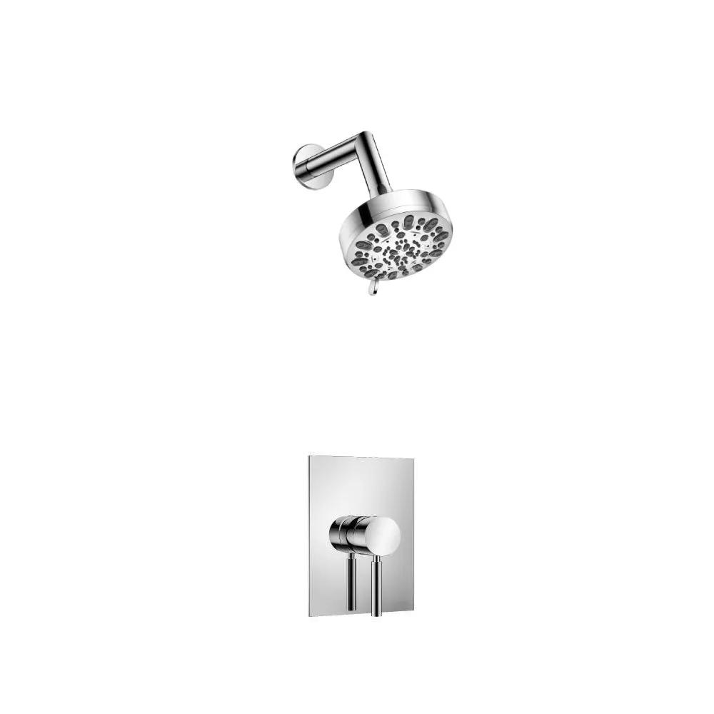 chrome shower set