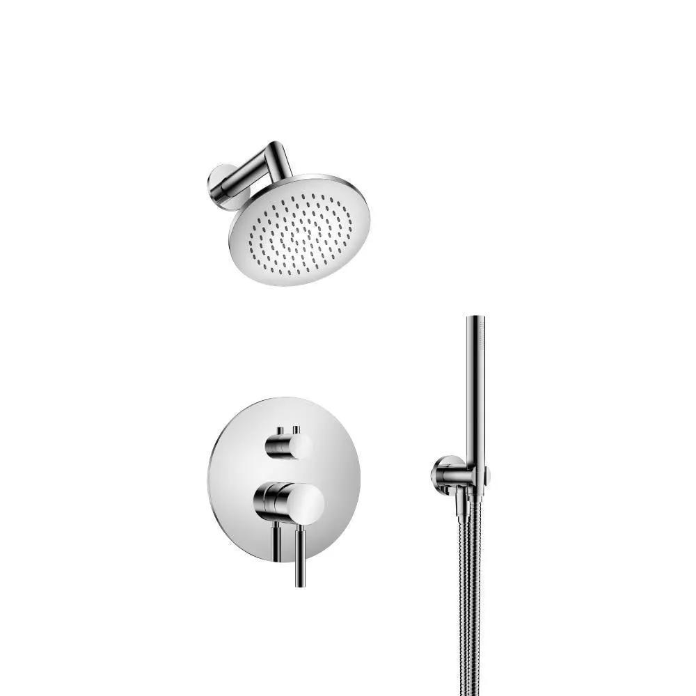 chrome shower set