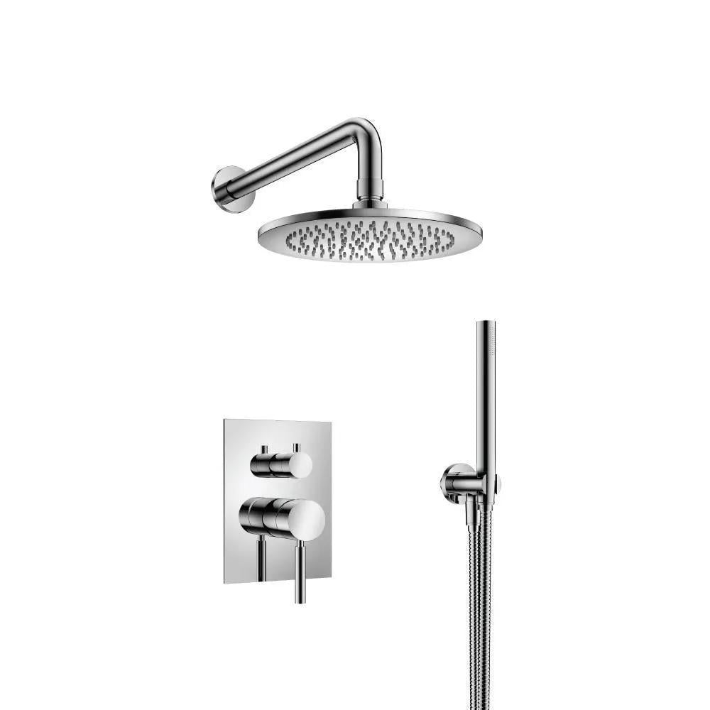 chrome shower set