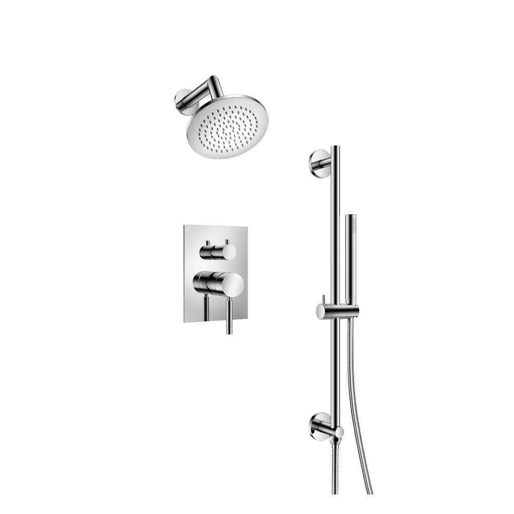 chrome shower set