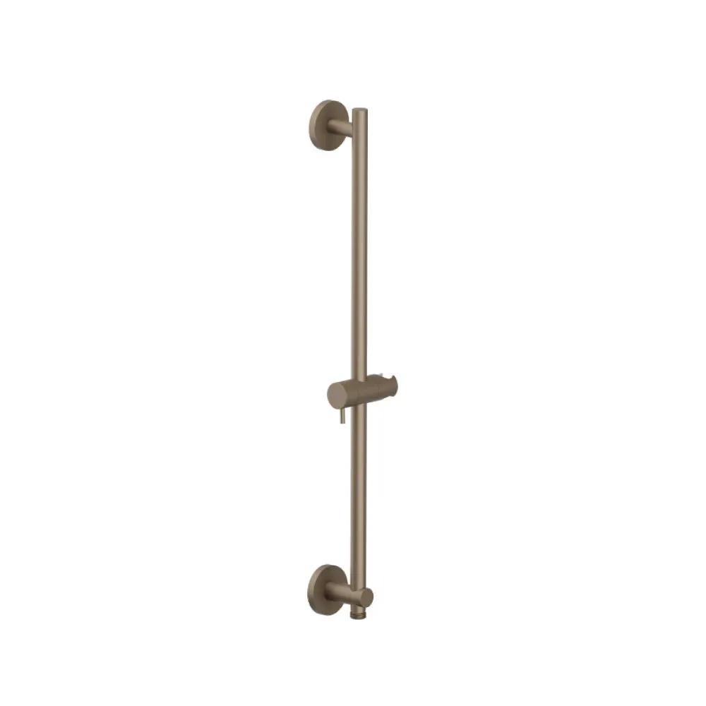Flusso Serie 100 Round Shower Slide Bar with Integrated Wall Elbow by Flusso