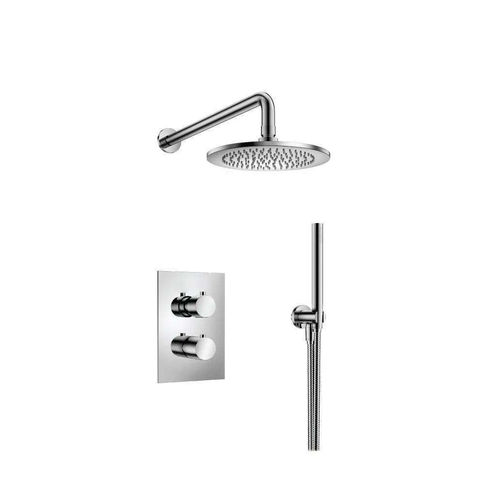 chrome shower set