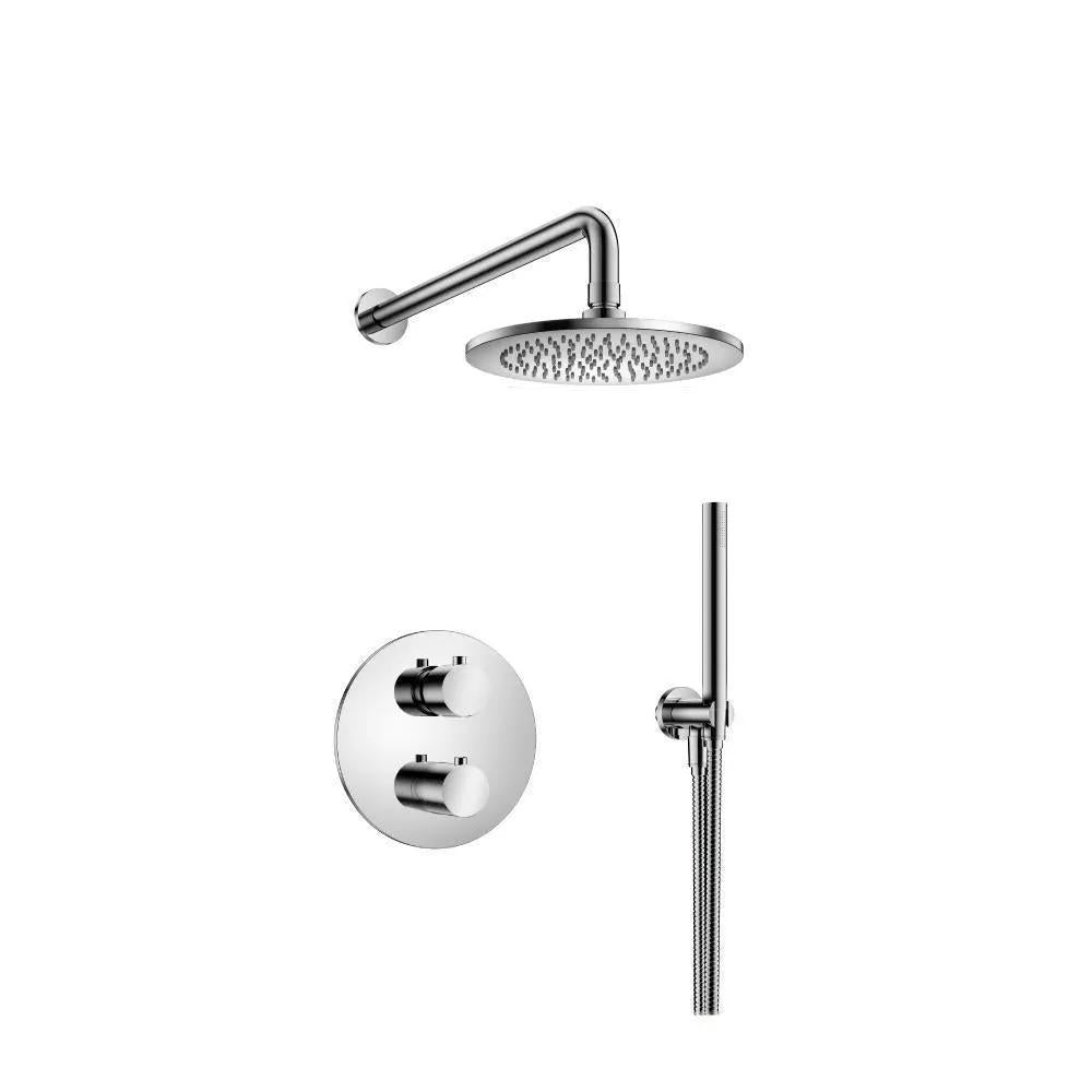 chrome shower set