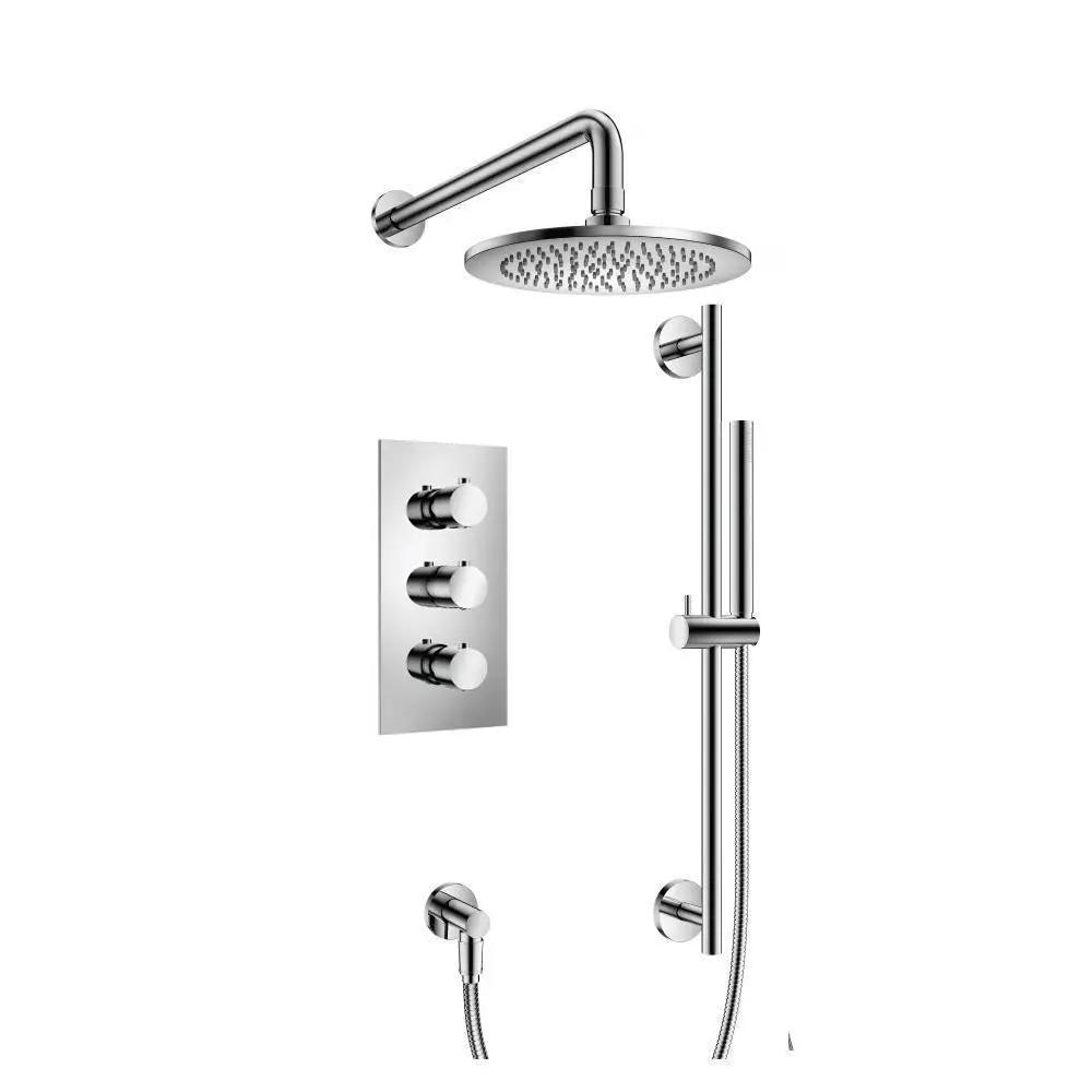 chrome shower set