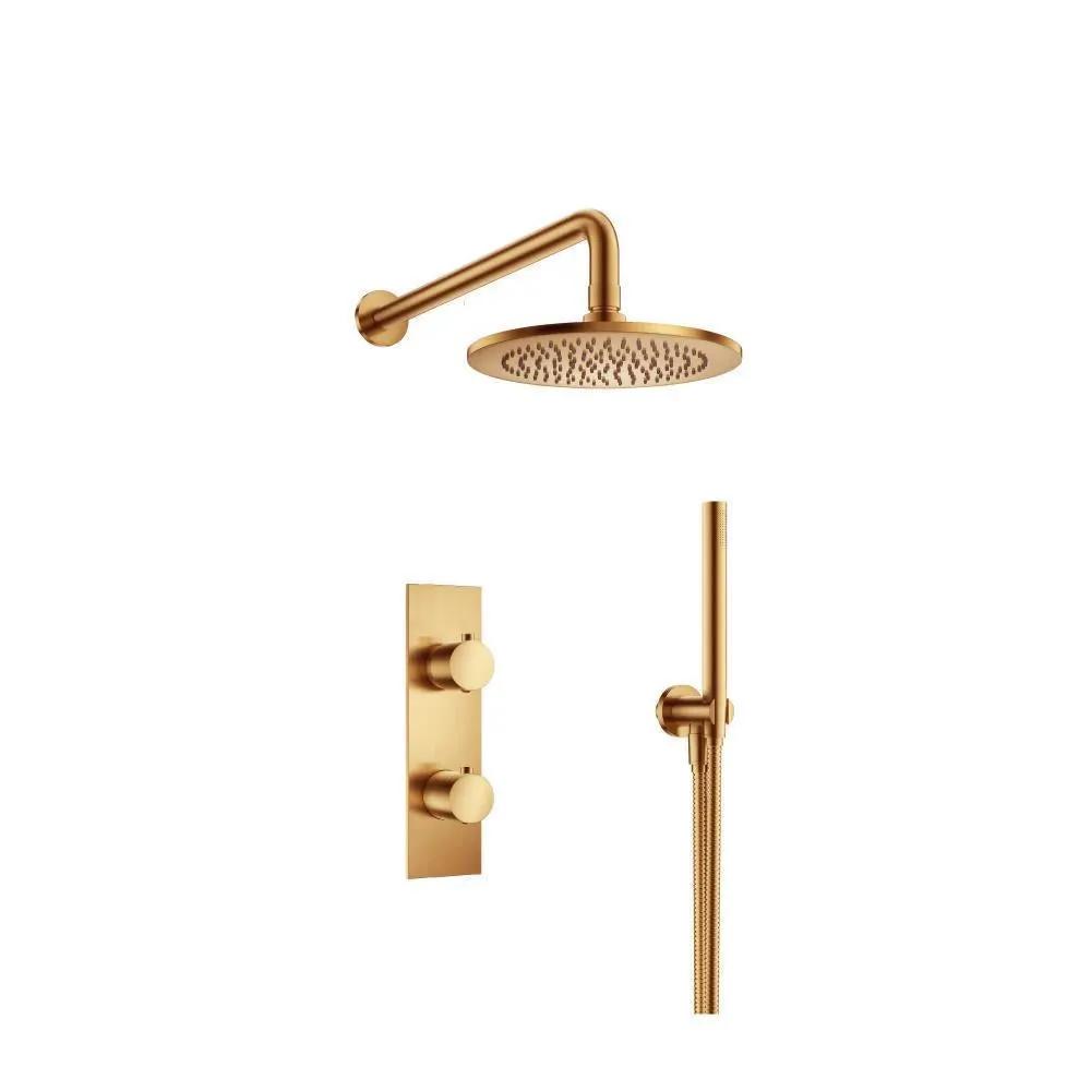 Flusso Serie 100 Two Output Shower Set with Shower Head and Hand Held by Flusso