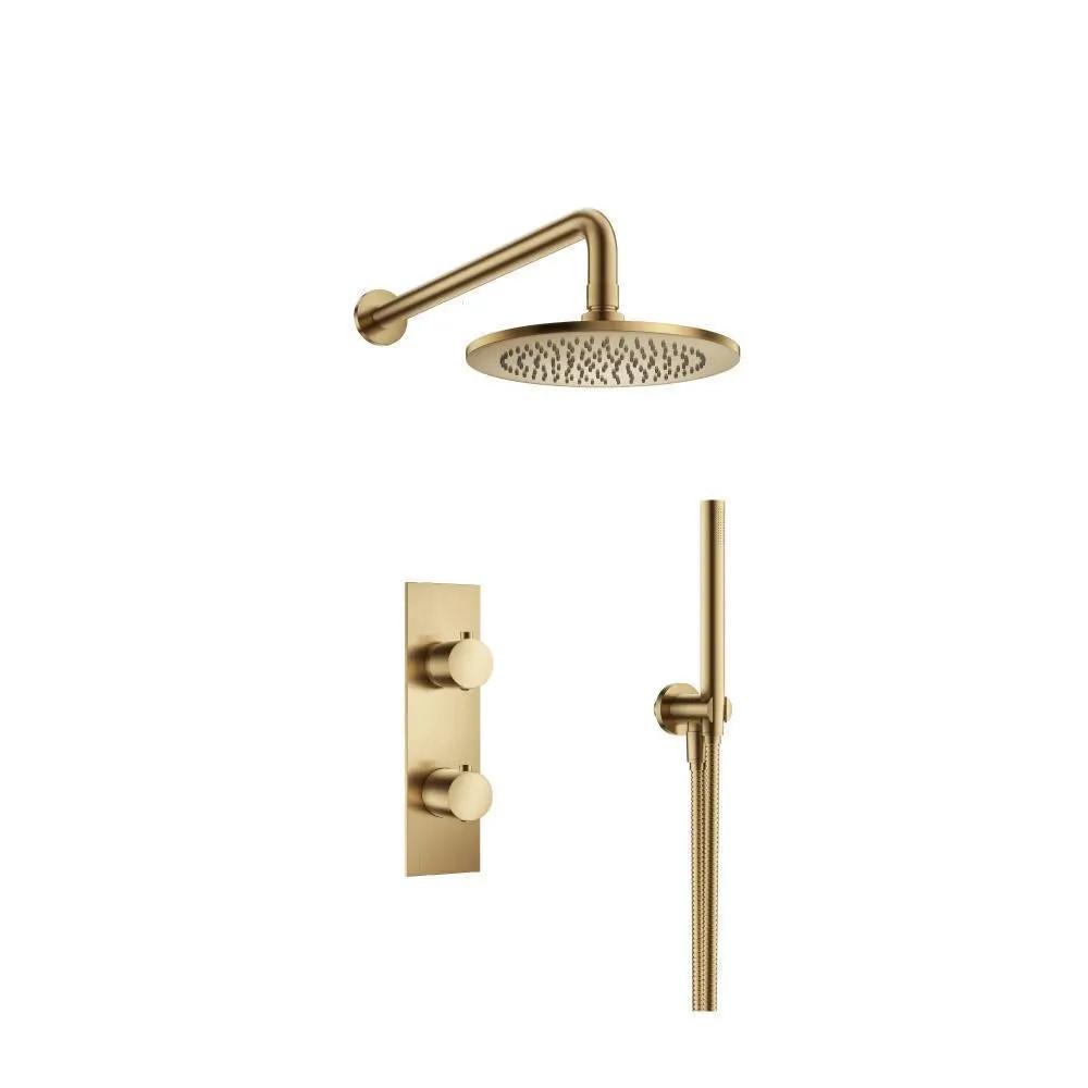 Flusso Serie 100 Two Output Shower Set with Shower Head and Hand Held by Flusso