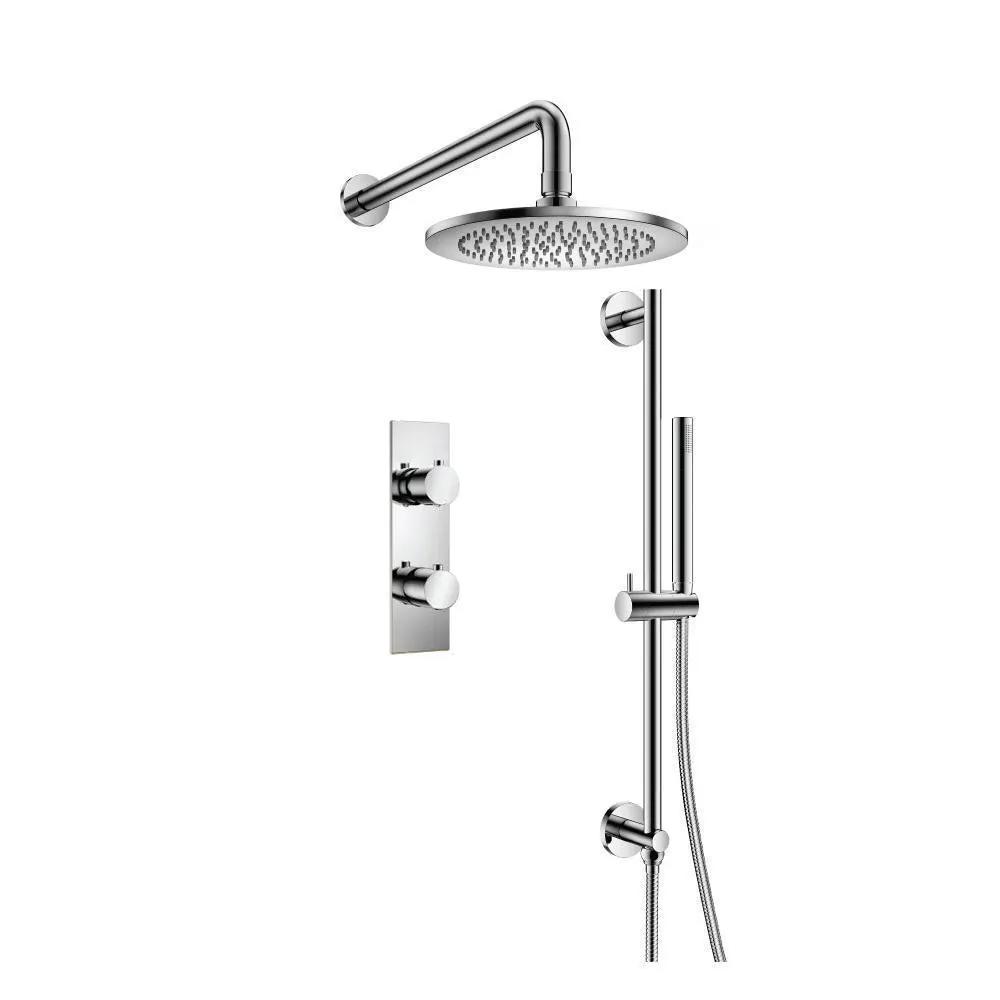 chrome shower set