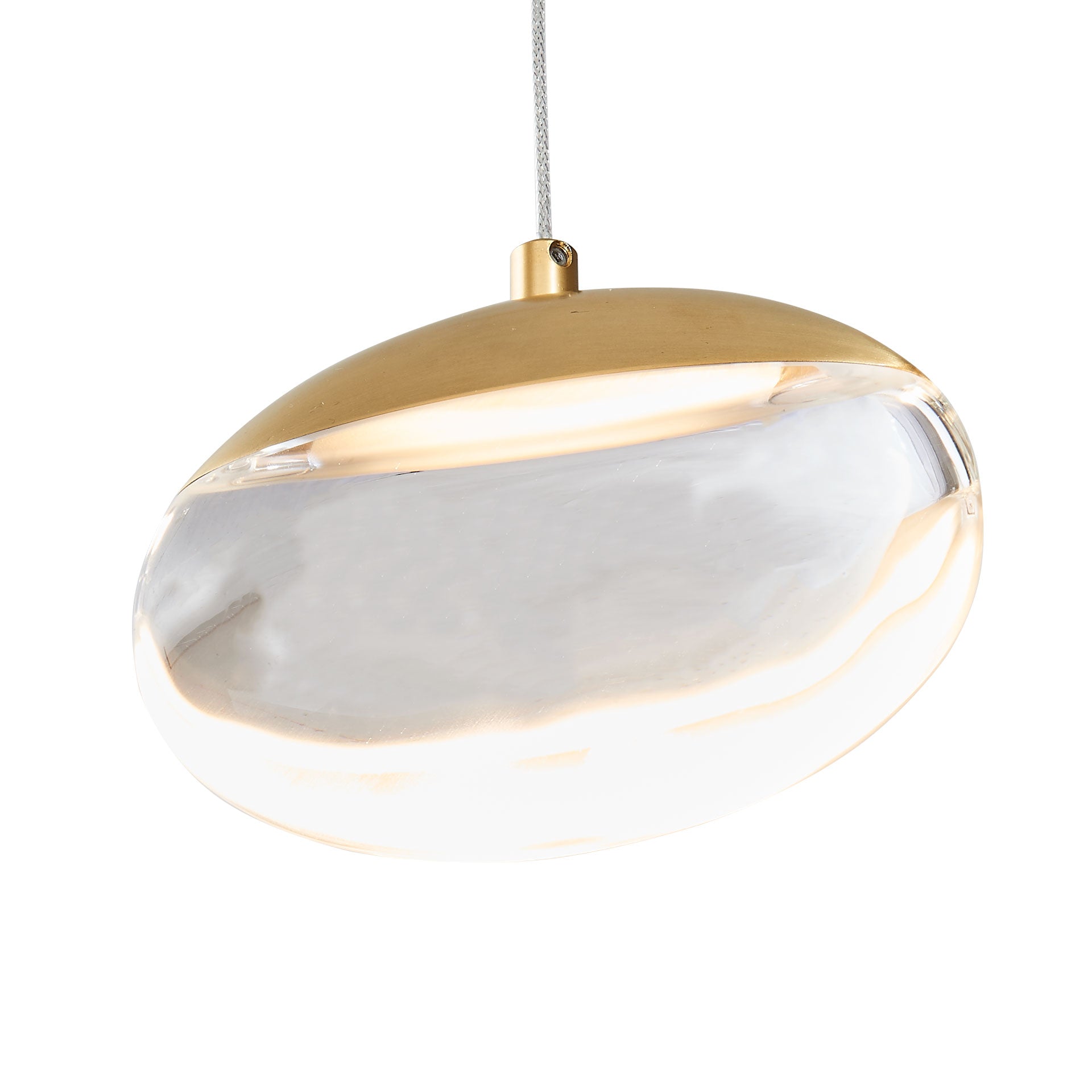 matte black/brushed brass light