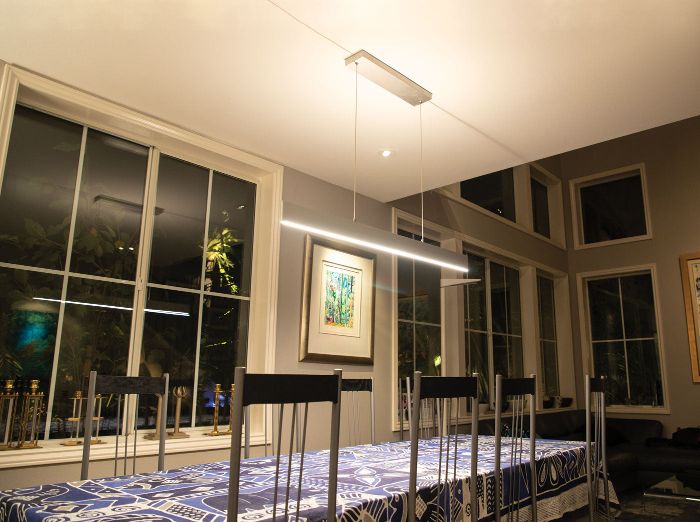 brushed aluminum light