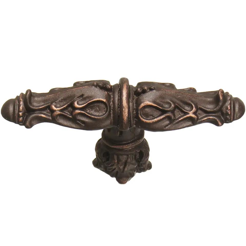 Carpe Diem Acanthus I Leaves Large Knob Romanesque Style with Column Base by Carpe Diem