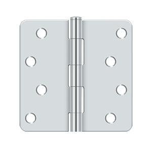 polished chrome hinge