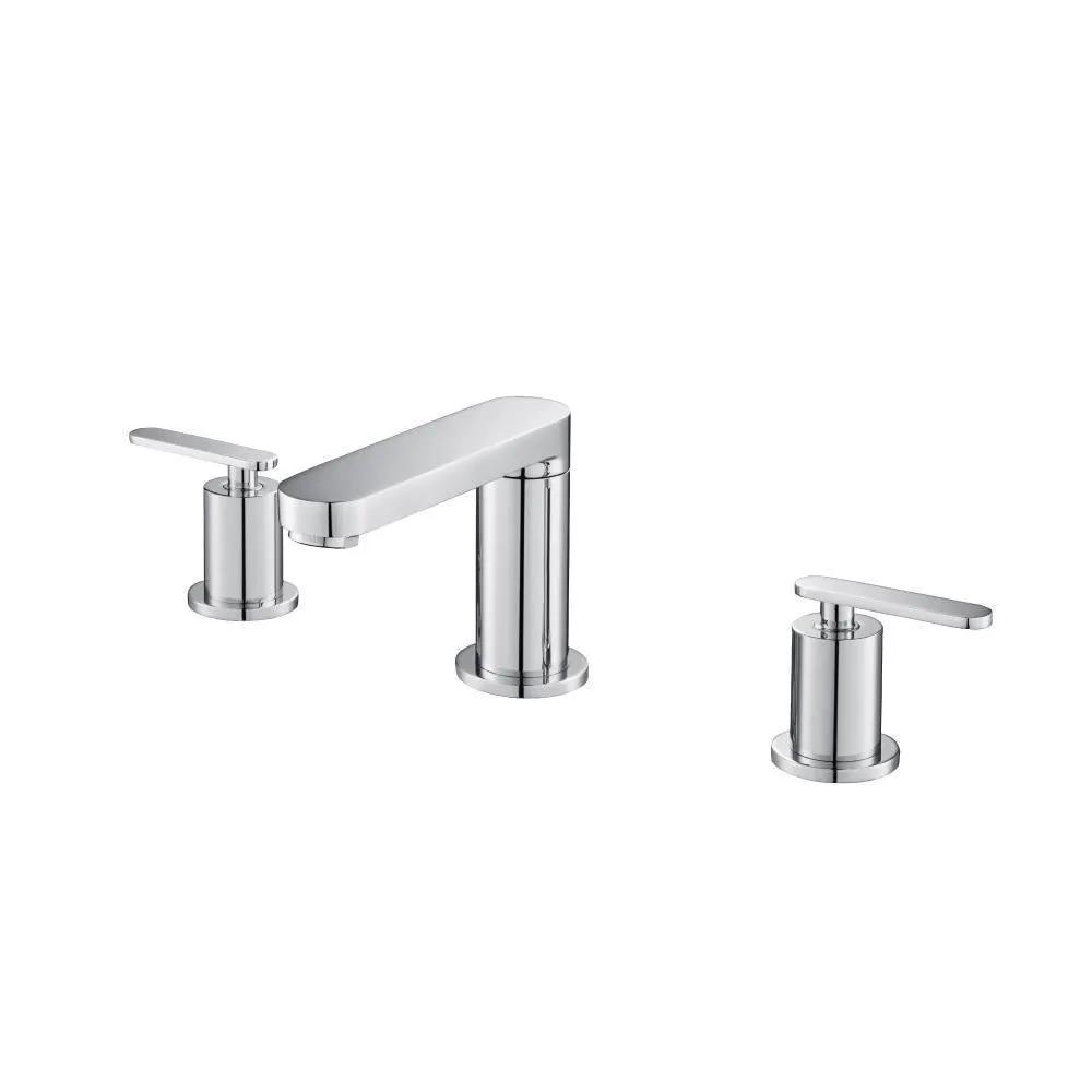 chrome bathroom faucet