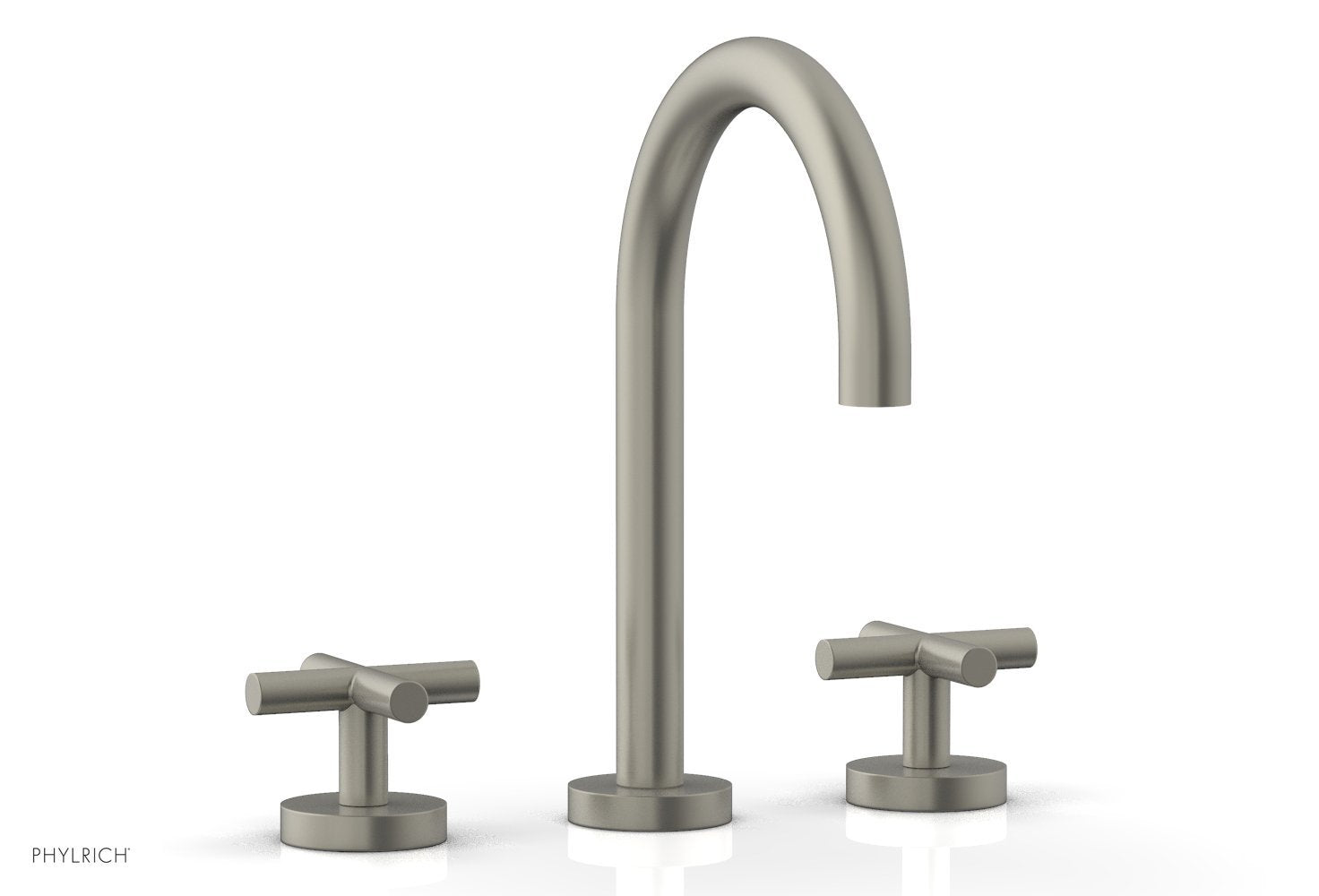 Phylrich TRANSITION Widespread Faucet - High Spout, Cross Handles