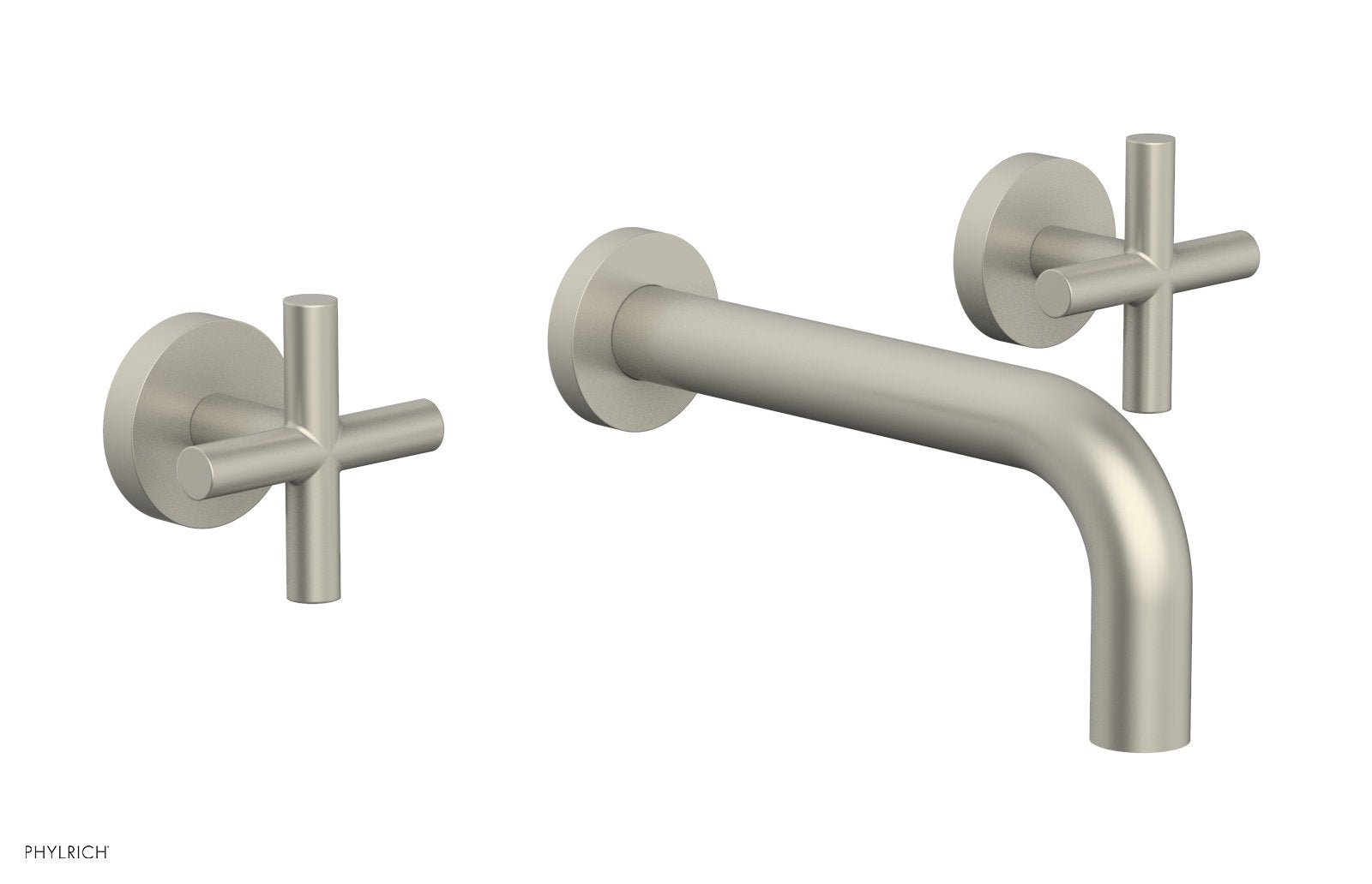 Phylrich TRANSITION Wall Tub Set 7 1/2" Spout - Cross Handles