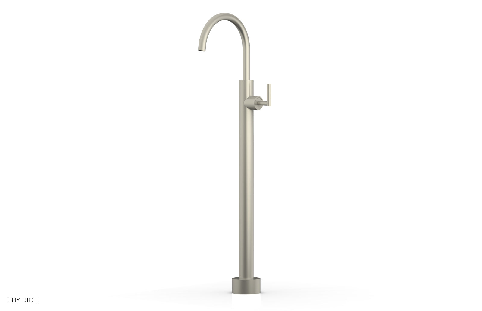 Phylrich TRANSITION Tall Floor Mount Tub Filler - Lever Handle