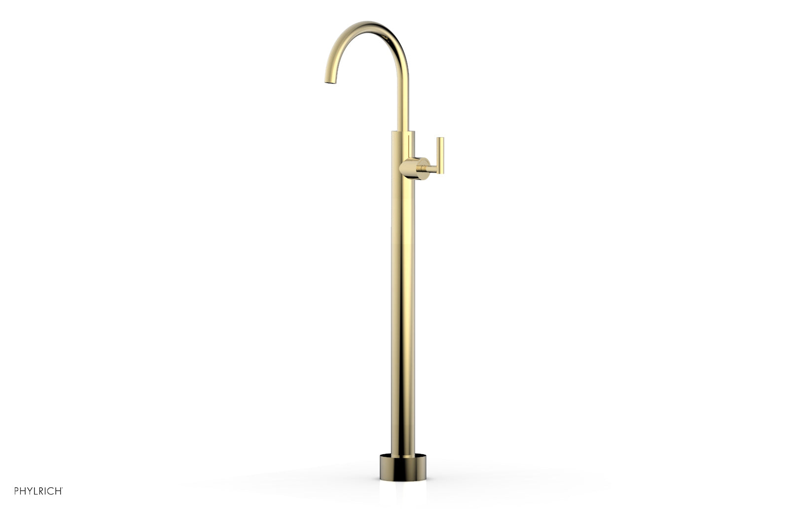 Phylrich TRANSITION Tall Floor Mount Tub Filler - Lever Handle