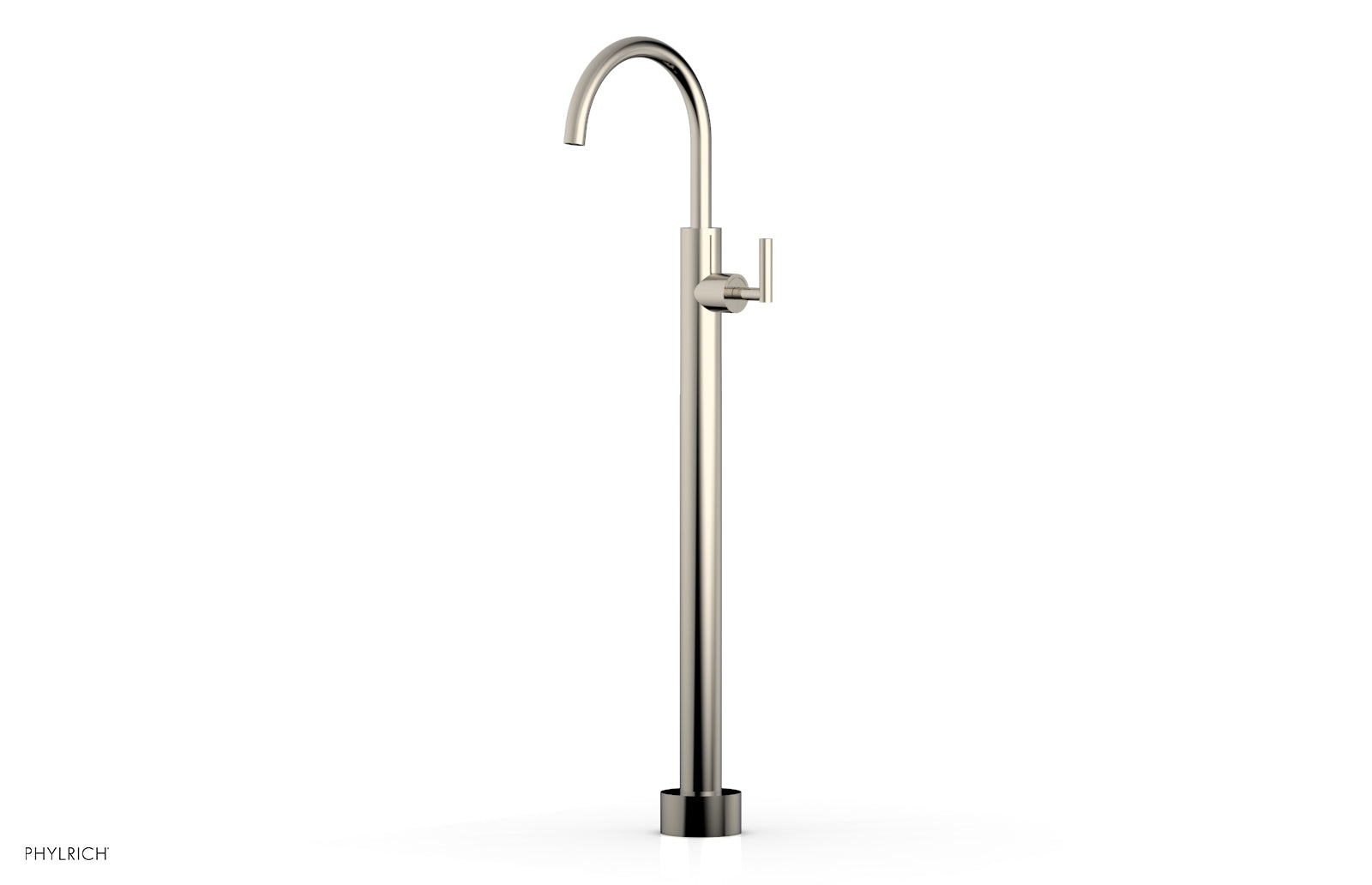 Phylrich TRANSITION Tall Floor Mount Tub Filler - Lever Handle