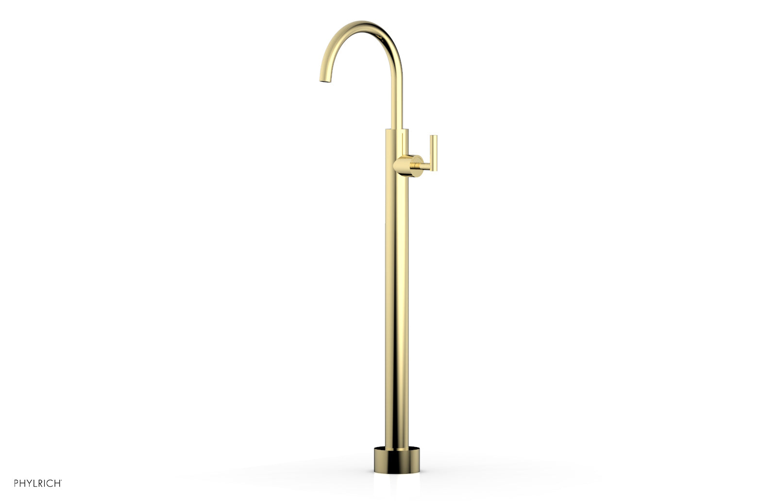 Phylrich TRANSITION Tall Floor Mount Tub Filler - Lever Handle