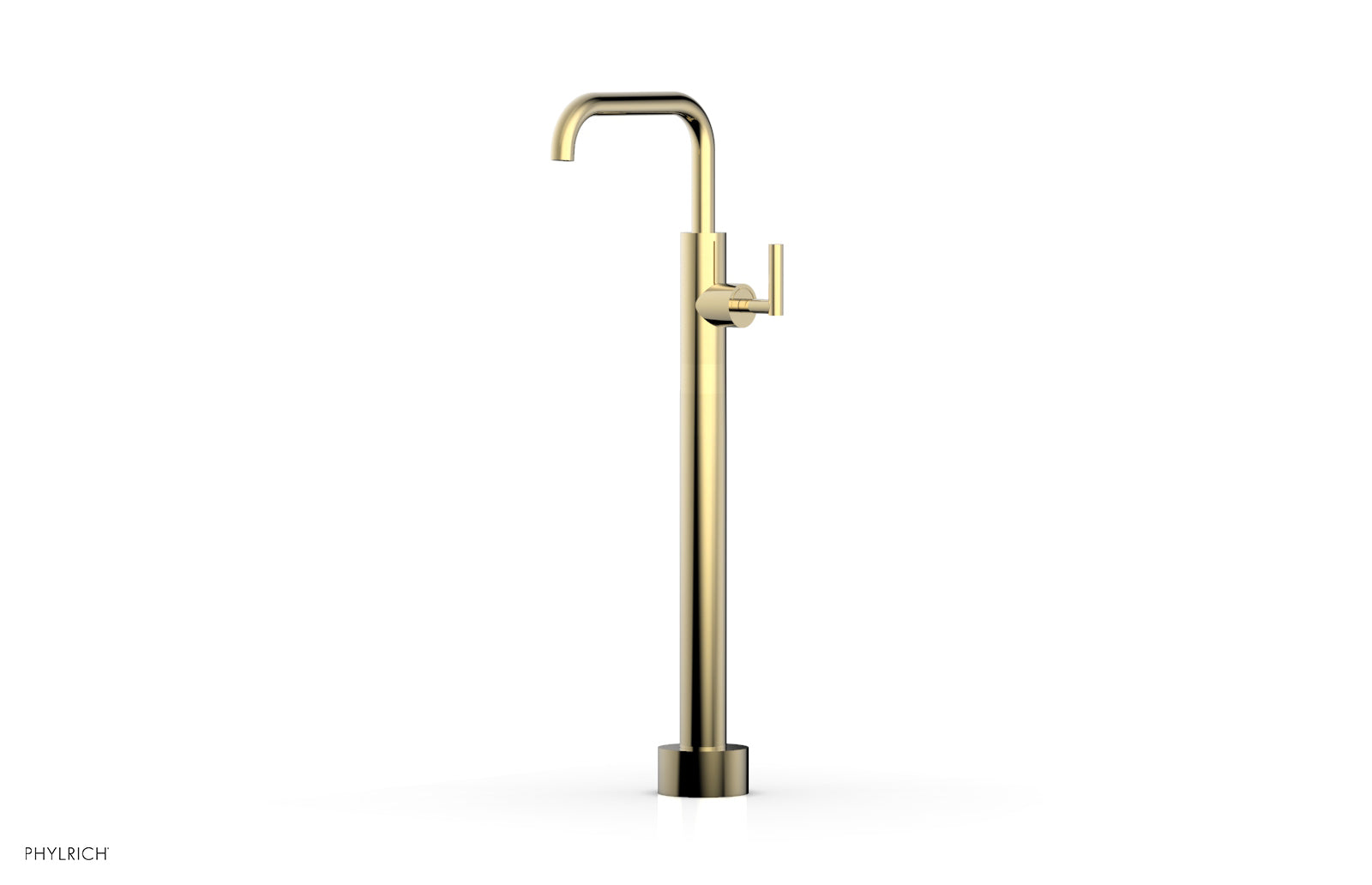 Phylrich TRANSITION Low Floor Mount Tub Filler - Lever Handle