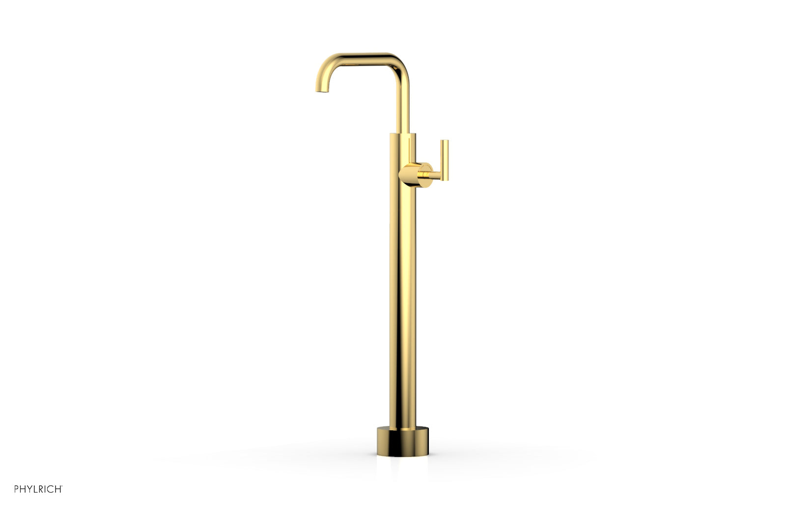Phylrich TRANSITION Low Floor Mount Tub Filler - Lever Handle