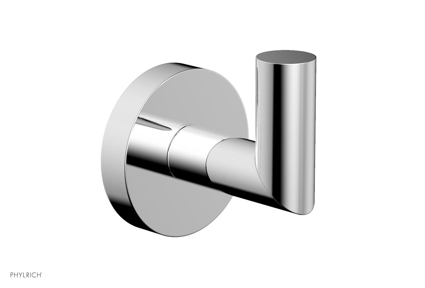 polished chrome robe hook