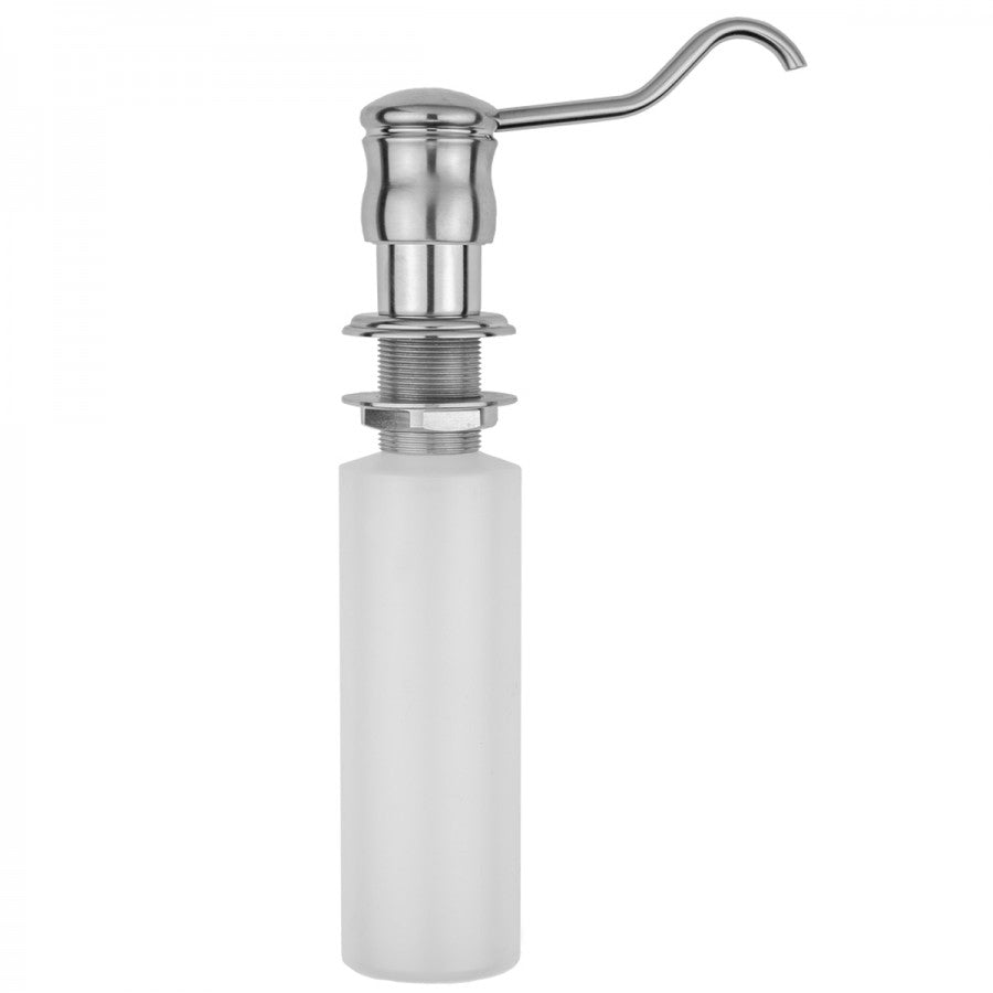 polished chrome soap dispenser