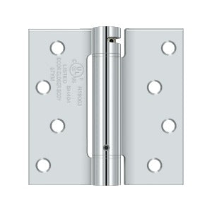 polished chrome hinge