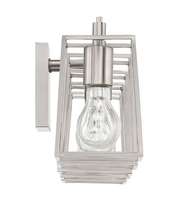 brushed polished nickel wall sconces