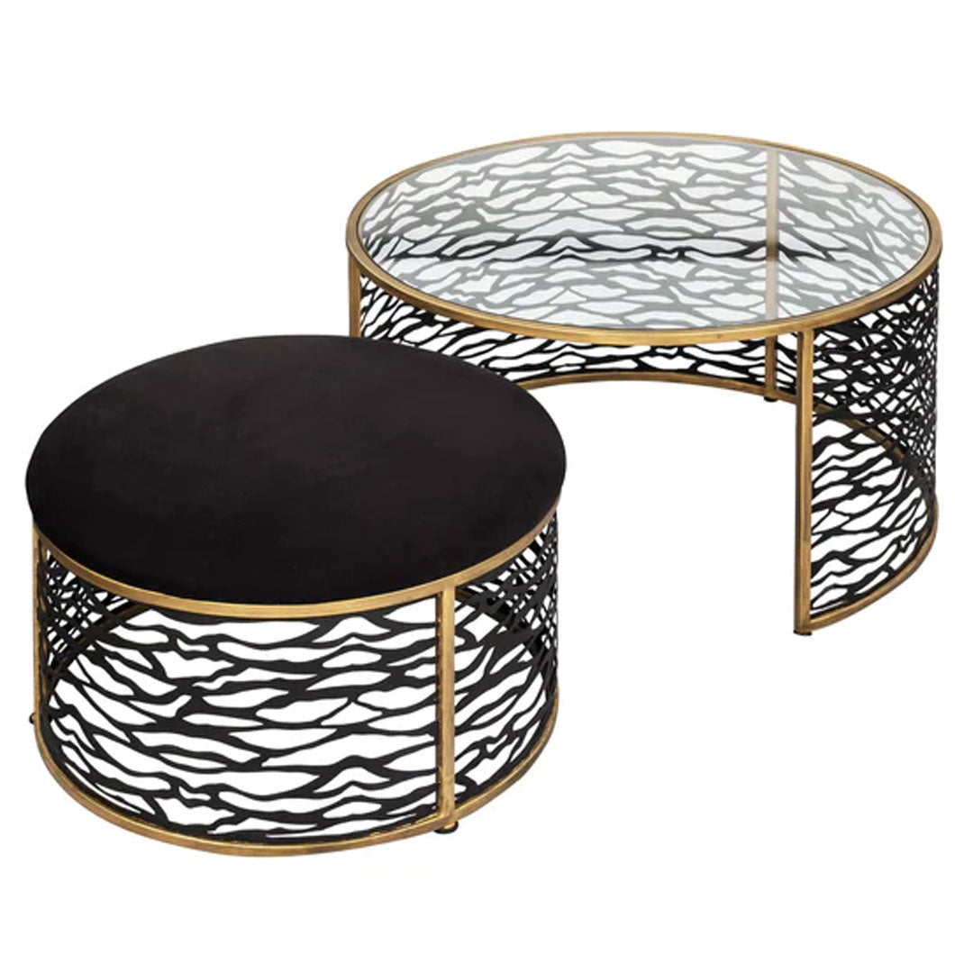 havana gold/carbon table