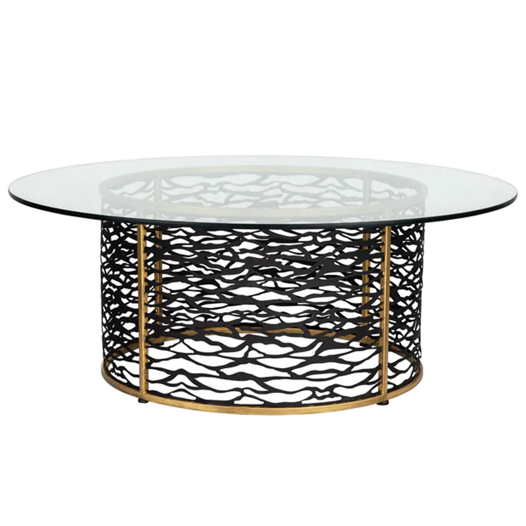 havana gold/carbon table