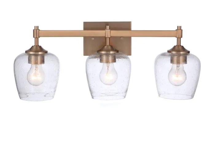 satin brass wall sconces