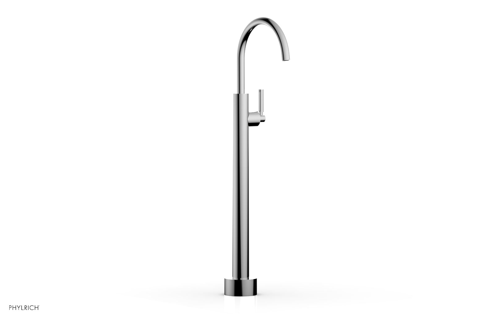 polished chrome tub filler