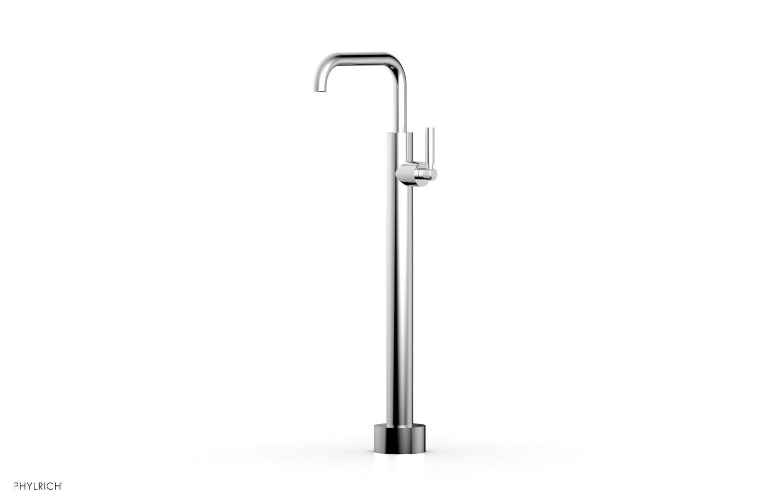 polished chrome tub filler