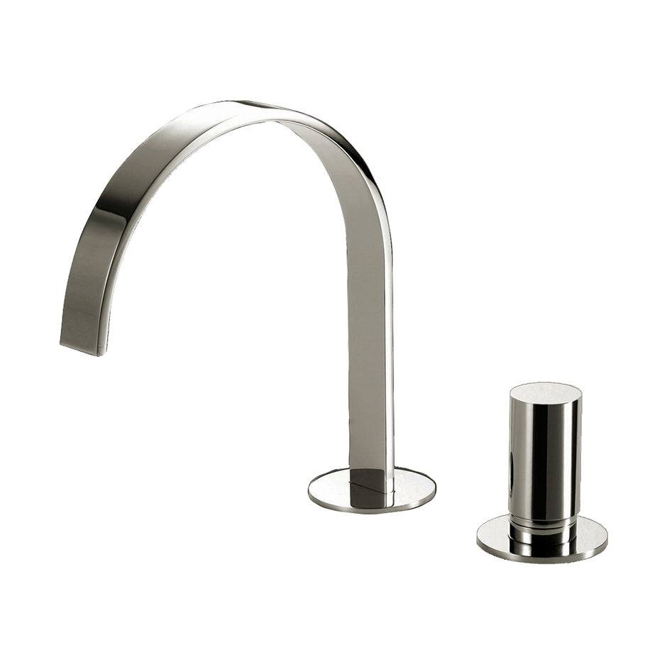 polished chrome faucet