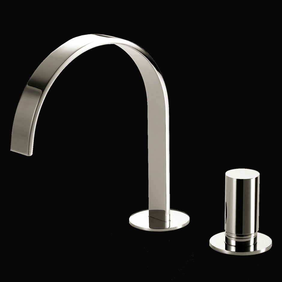 polished chrome faucet