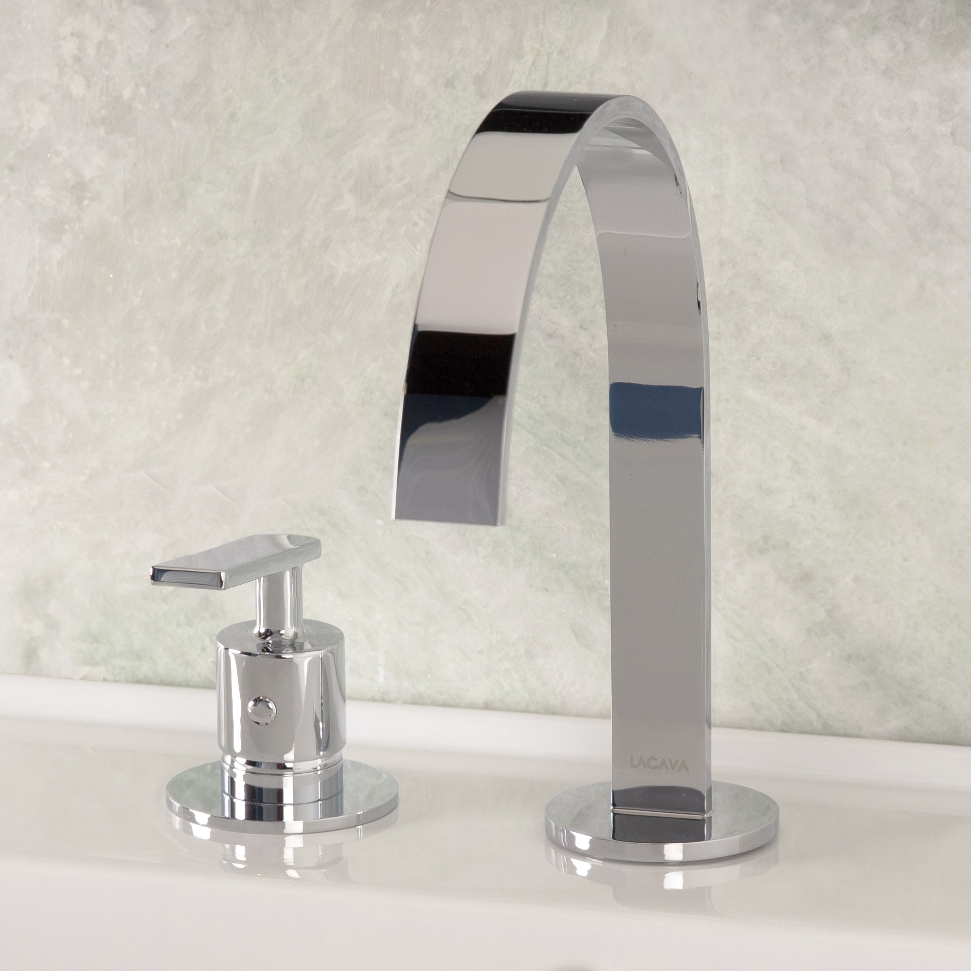 polished chrome faucet