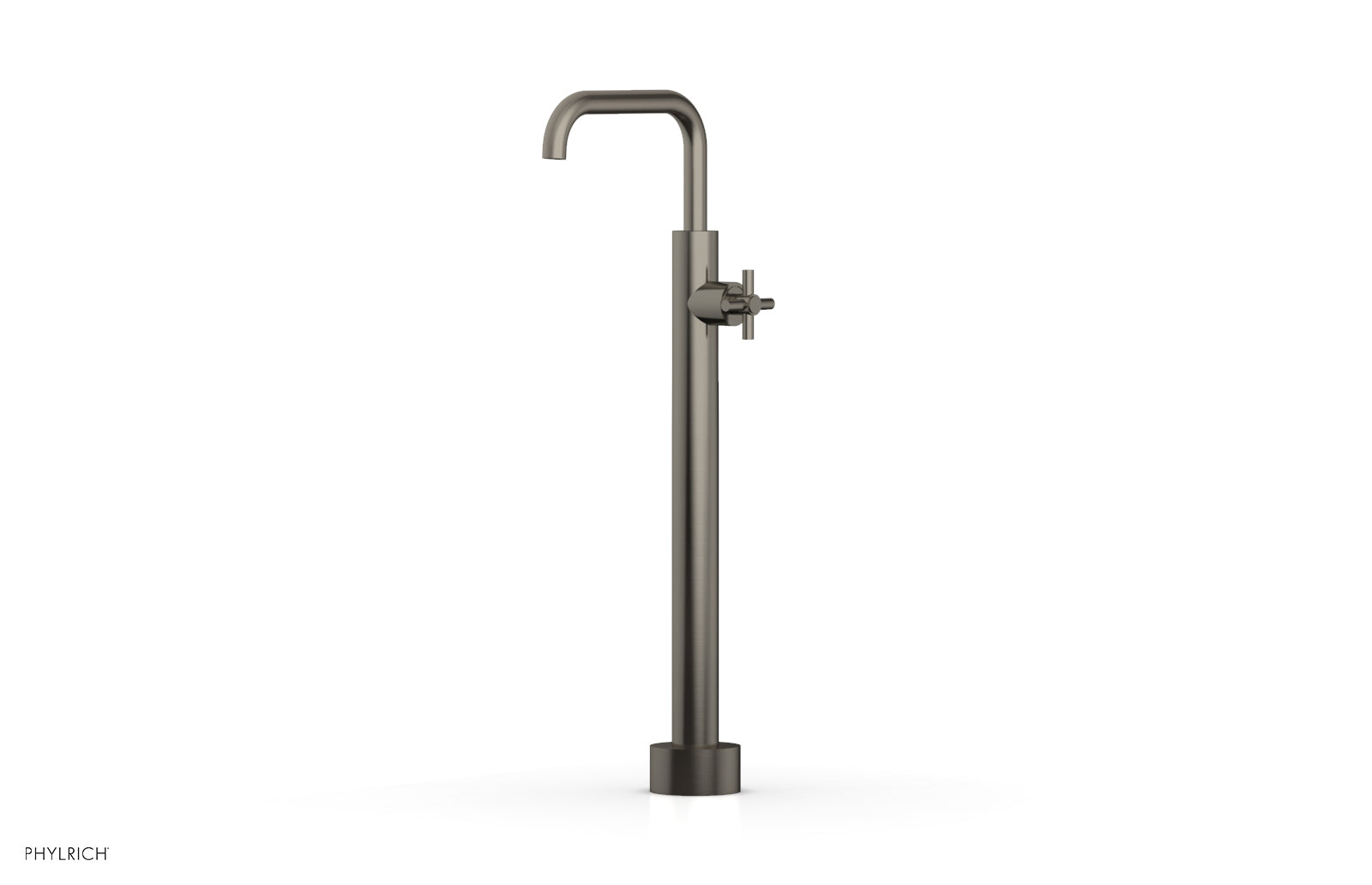 Phylrich BASIC Low Floor Mount Tub Filler - Cross Handle