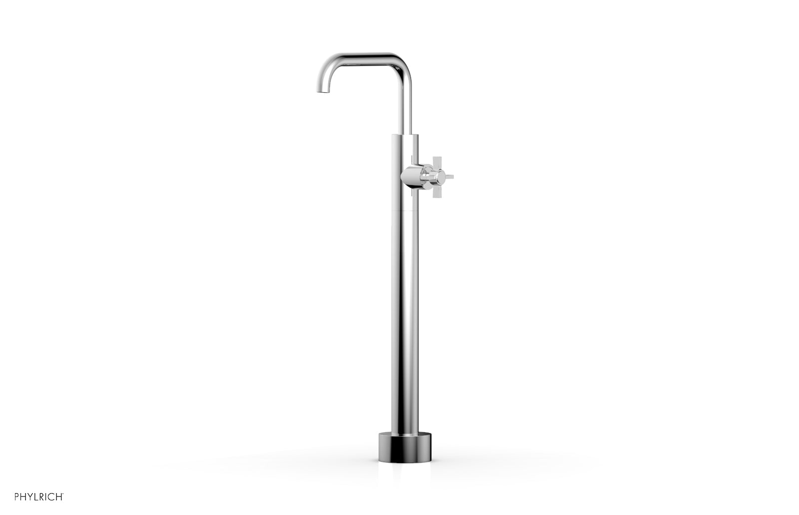 polished chrome tub filler