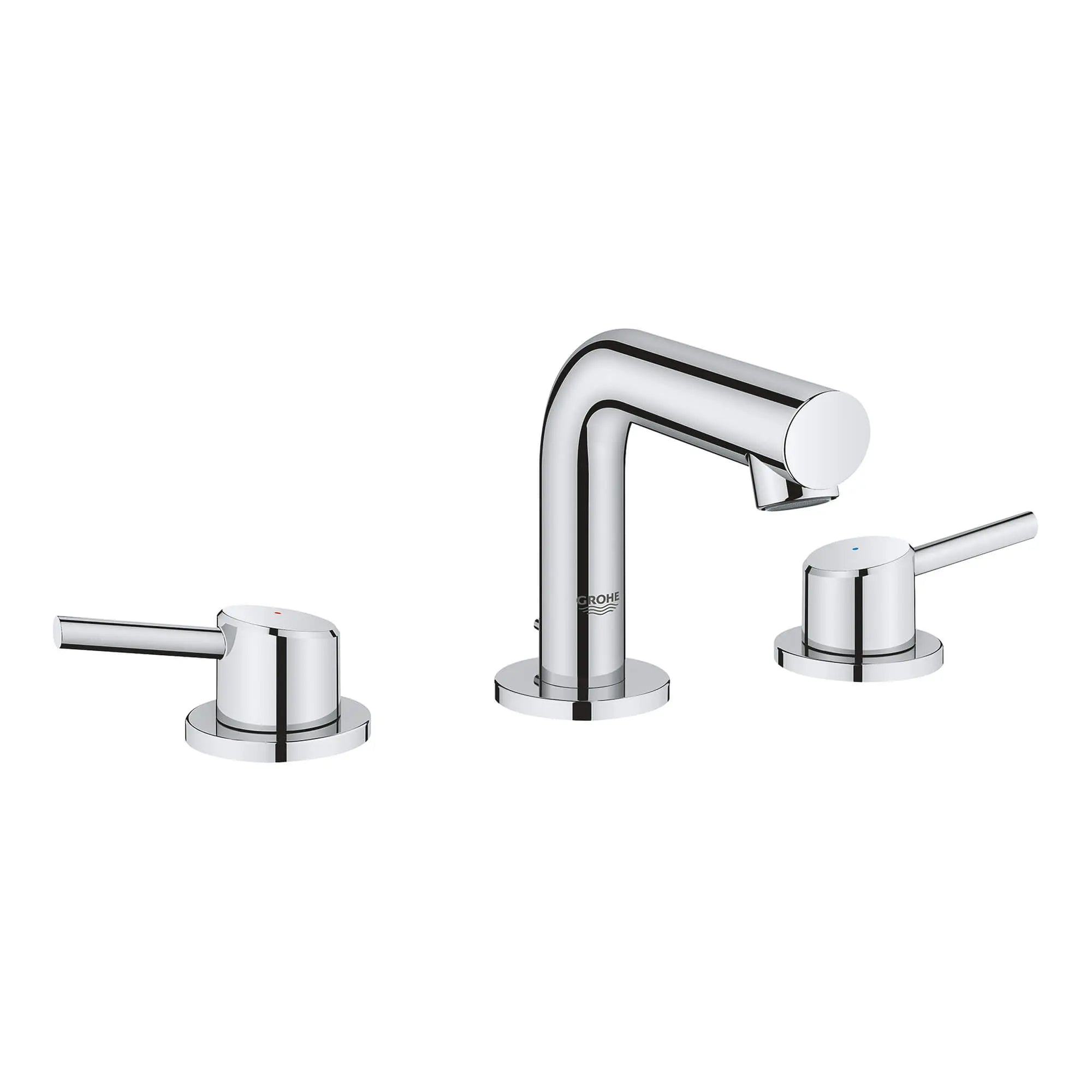 chrome bathroom faucet