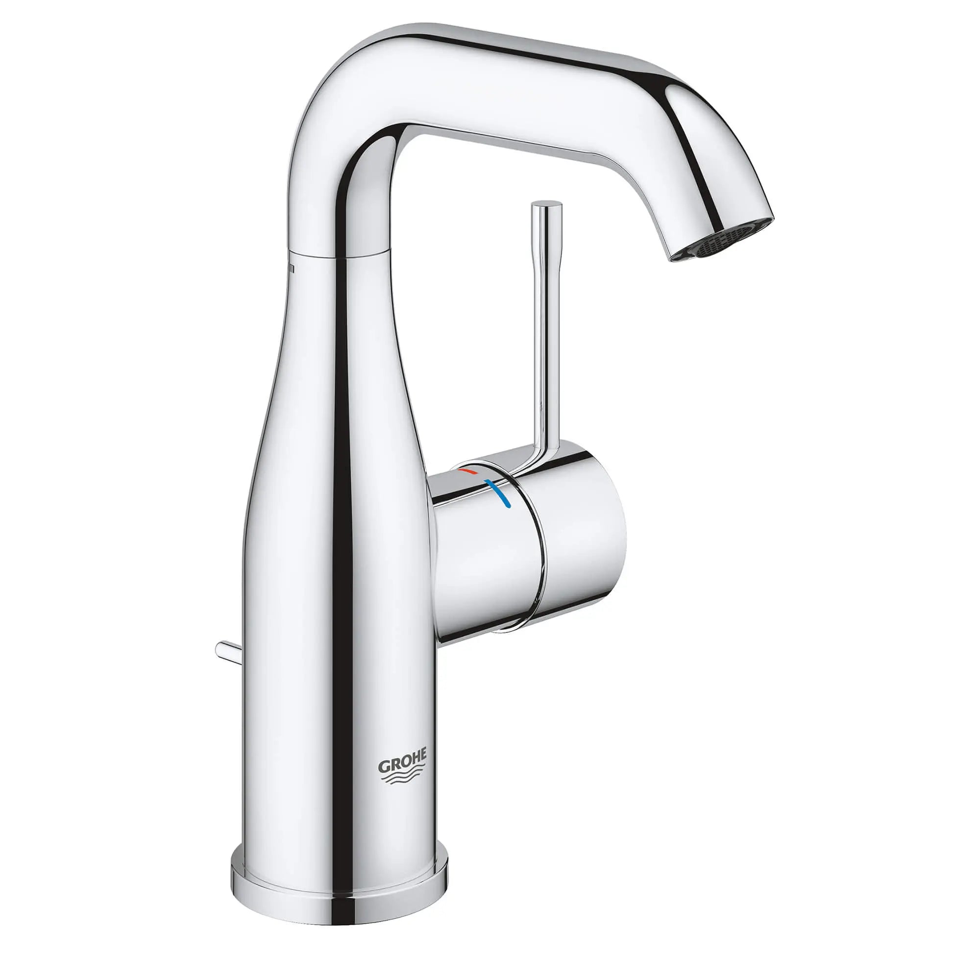 chrome bathroom faucet