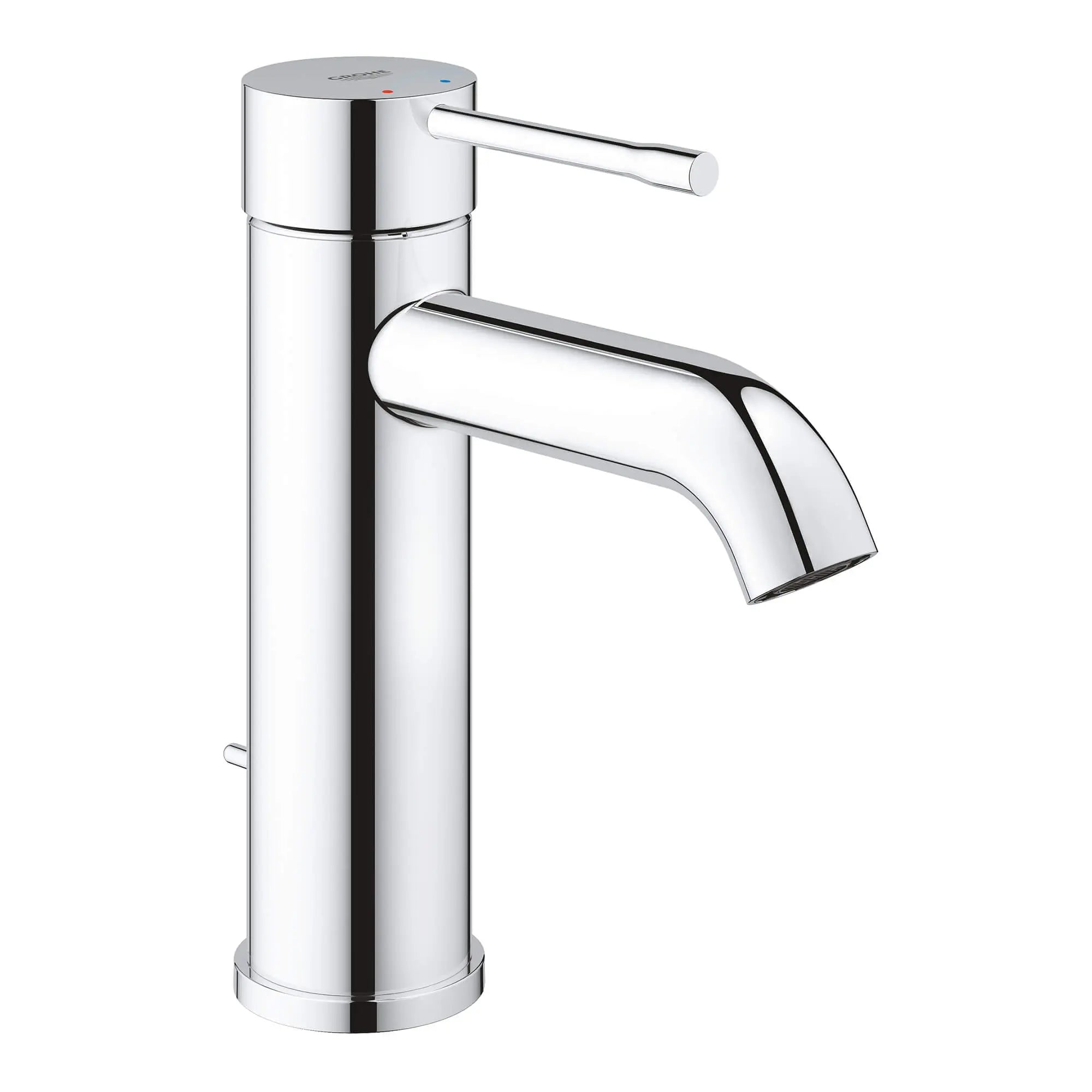 chrome bathroom faucet